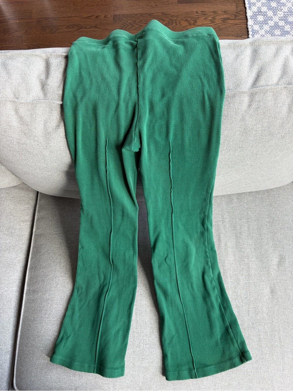 Donni Ribbed Kick Flare High Rise pant - Picture 4 of 9